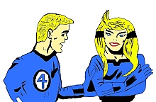 Johnny e Susan Storm dei Fantastici 4 (rifatto).jpg